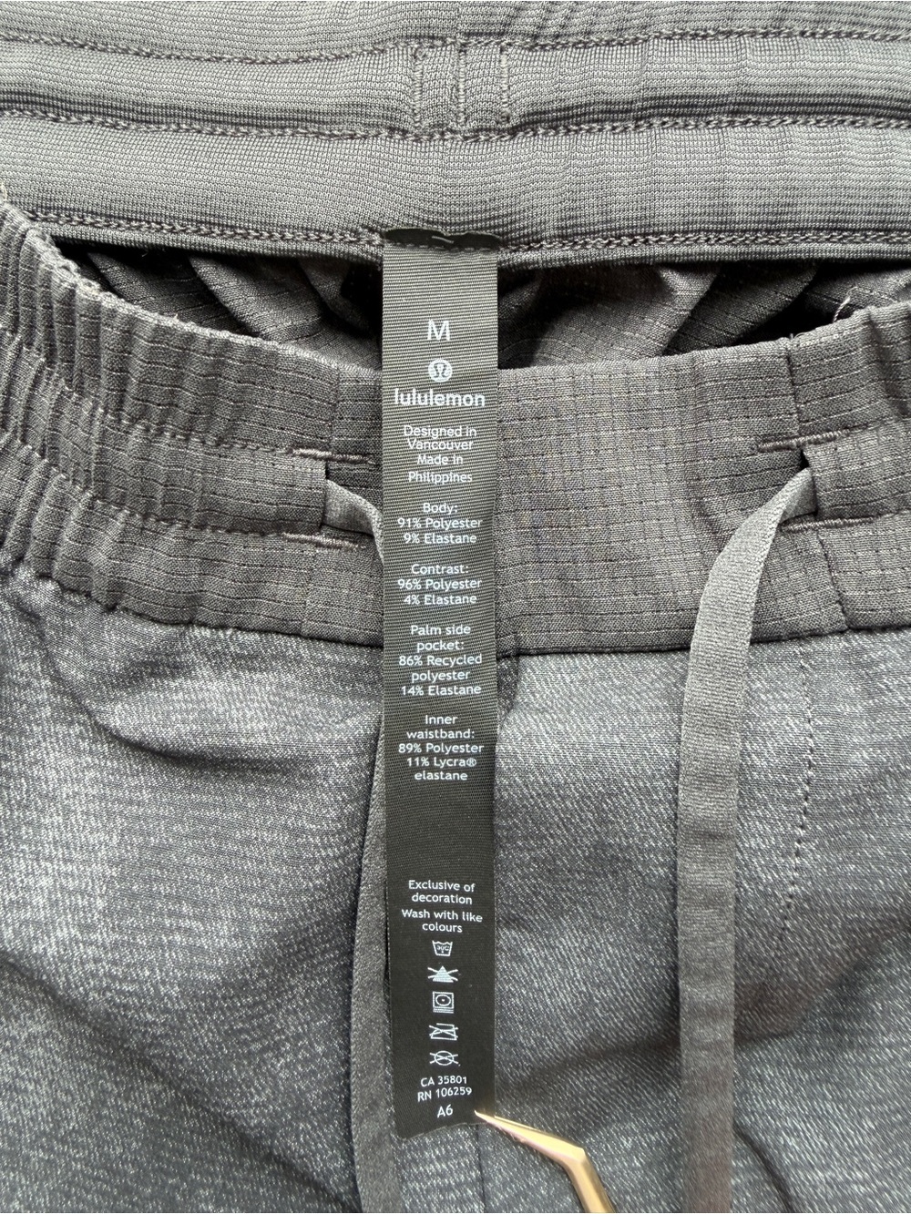 Lululemon License to Train Pant Gravel Dust Asphalt Grey Size M - Picture 3 of 10